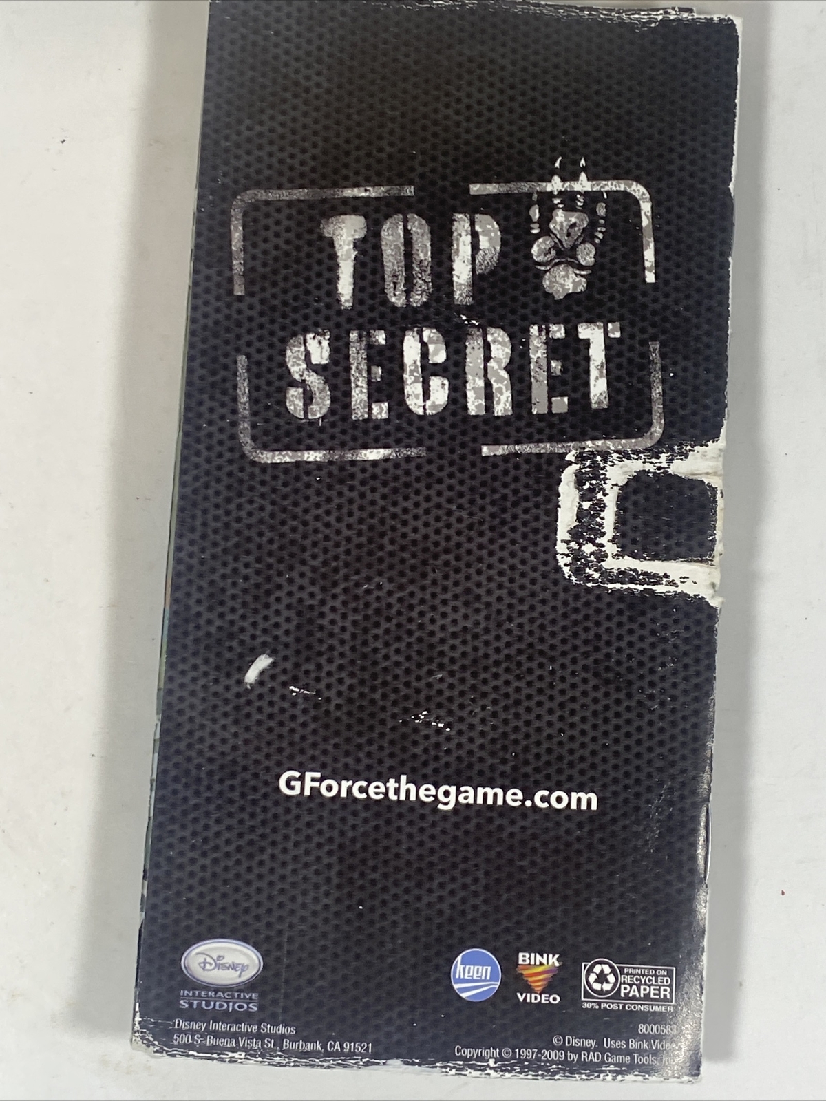  G-Force Sony PSP 2009 GameVideo Game Complete W/ Manual  Disney's G Force