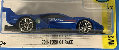 2015 hot wheels HW speed graphics 2016 Ford GT race car blue 1/10