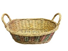 ANCIENNE CORBEILLE EN OSIER PAILLE PANIER A PAIN