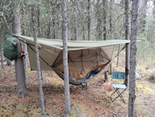 Portable Double Hammock with Net, 2 Person Hammock Tent with Mosquito Net Tarps.