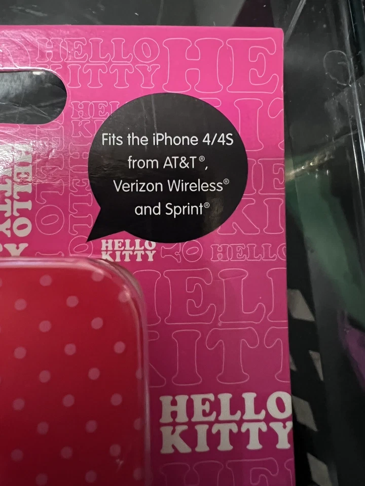 Nova Capa Rígida Hello Kitty Apple iPhone 4/4S GENUÍNA Vermelha Bolinhas - Imagem 3 de 4