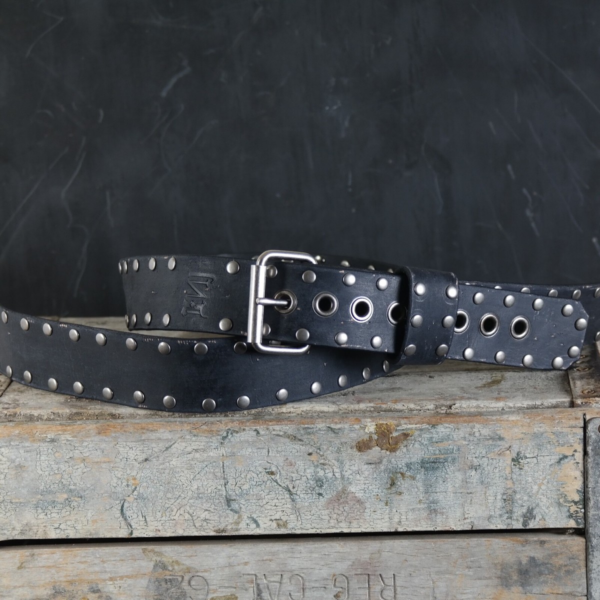 Aged Studded Leather Guitar Adjustable inches