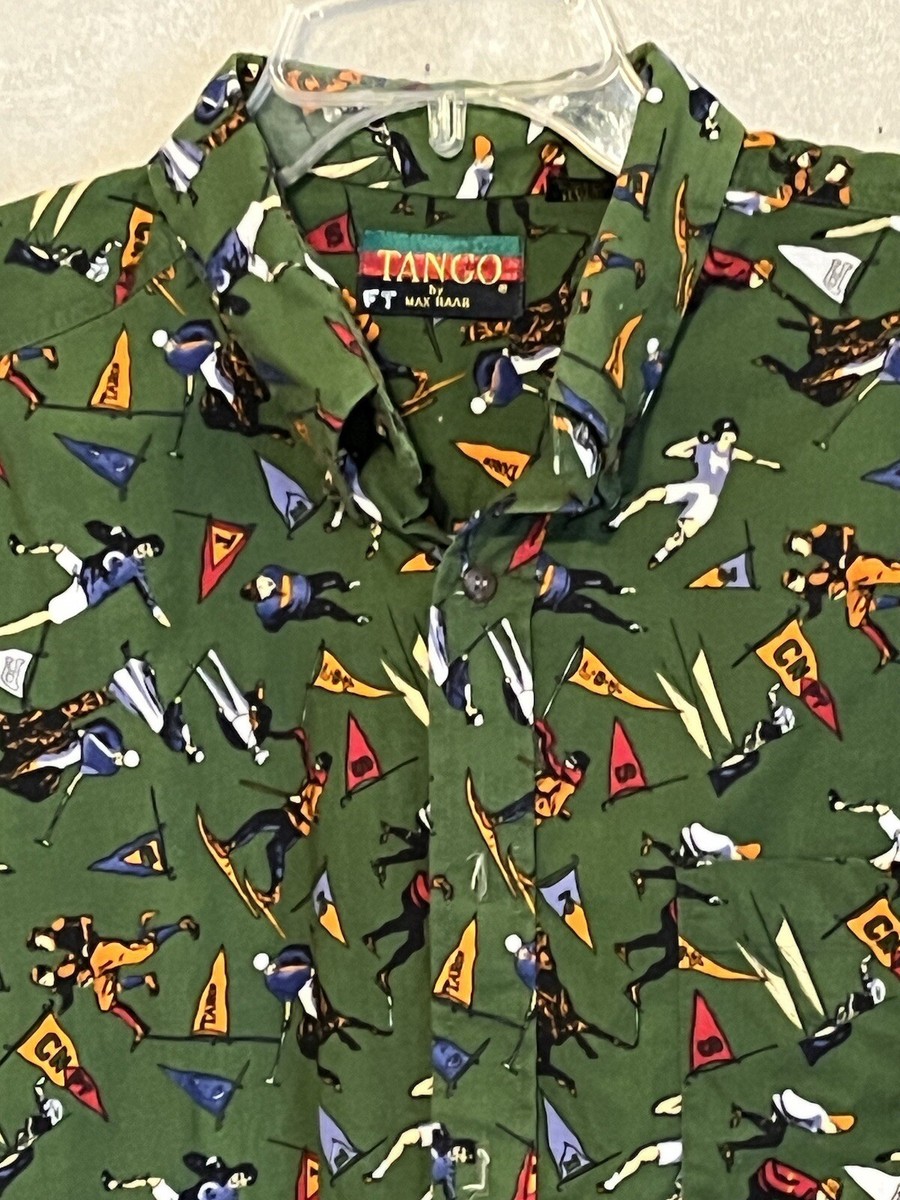 その他 Item Men's Tango Green All Over Print - Athletes/Skiers/Polo Pony 100