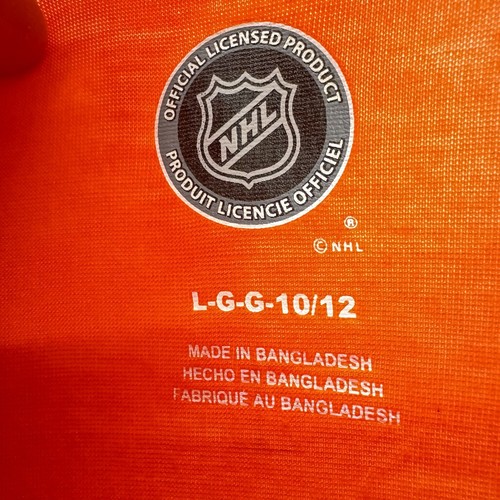 Philadelphia Flyers Shirt Girls L 10/12 NHL Hockey SS Logo V-Neck Orange NWT - Picture 2 of 10