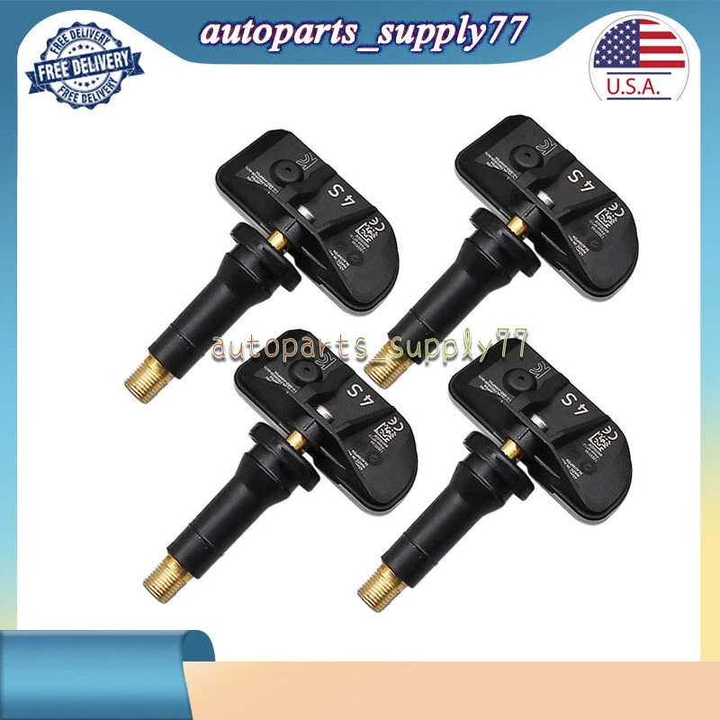 Paquete de 4 sensores de presión de neumáticos de 433 MHz TPMS para GMC Yukon (XL) 2021-2023 13533166 EE. UU. Foto 3 de 4