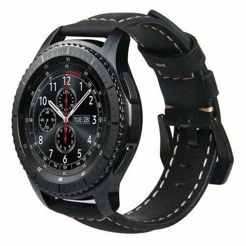 Per Samsung Galaxy Watch 42/46 mm Gear S3 casual retrò cinturino in vera pelle - Foto 2 di 17
