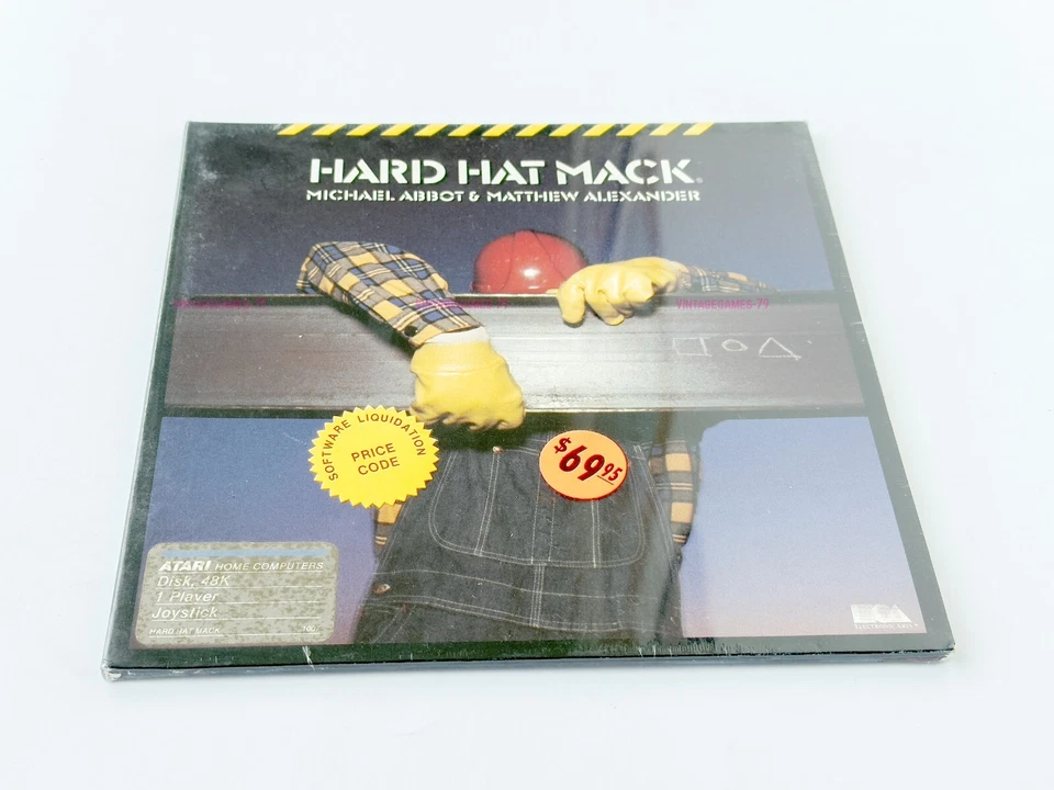 Hard Hat Mack - Electronic Arts - 1983 / Atari 8-bit - Sealed - Image 3 of 4