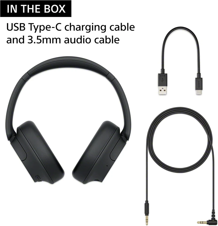 SONY WH-CH720N Noise-Cancelling Wireless Headphones Dual Noise Sensor Black New - image 3 of 4