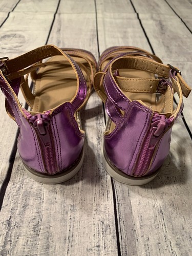 Hanna Andersson Vera 2 Purple Gladiator Sandals Girls Size 5Y New In Box - Picture 3 of 12
