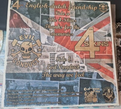 7'' Split 4 Skins Evil Conduct ''Turning the past into the present''