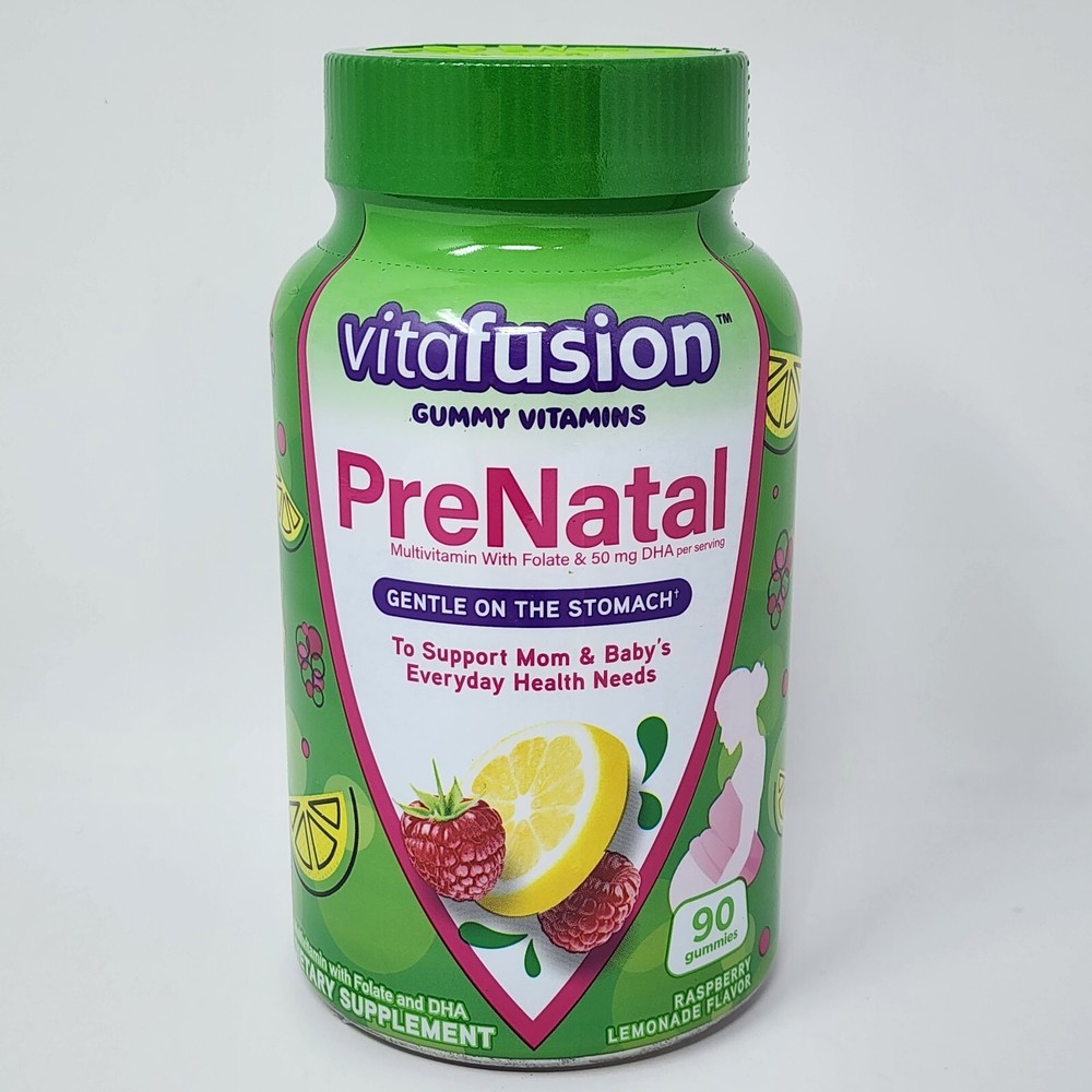 Vitafusion Prenatal Gummy Vitamins with Folate & DHA, 90 Gummies