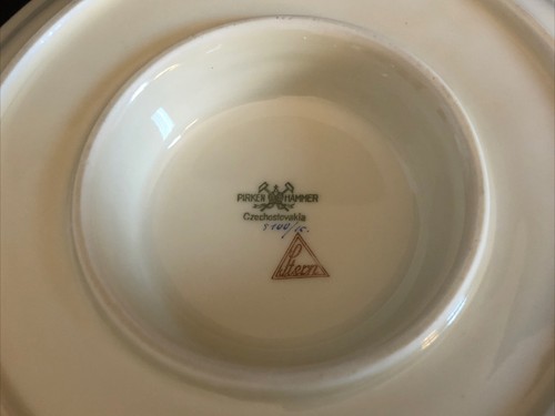 PirkenHammer/Stern, Czechoslovakia, Art Deco Gravy Boat w/atch'd Plate 5100/15 - Picture 6 of 12