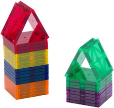 plastic magnetic building squares