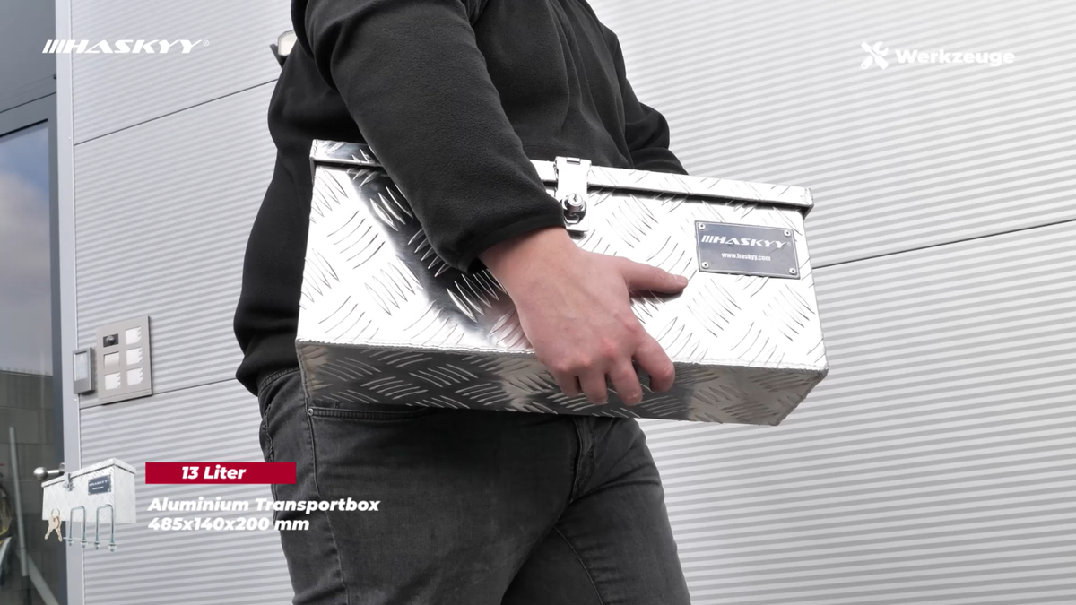 Alu Riffelblech Alubox F. Unsinn Anhänger 13" 14" V-Deichsel Staubox Deichselbox