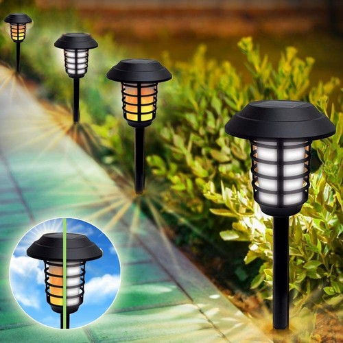 Bell + Howell Outdoor Solar Powered 2-in-1 Pathway and Garden Lights - 4 Pack - 第 1/9 張圖片
