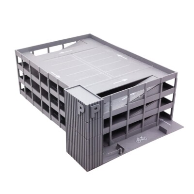 Outland Models Parkplatz-Miniatur Im Maßstab 1:87 (HO) – 3D-gedruckt, 321x131x14 Mm, Aus PLA, Für Modellbahn & Dioramen