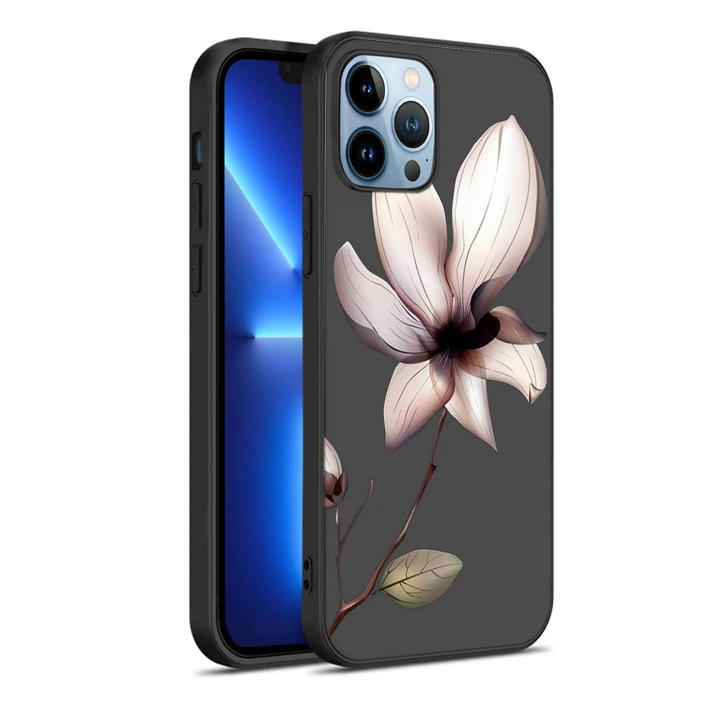 Phone Case For Apple iPhone 14 Pro Max 13 12 15 Flower Lace Protective TPU Cover