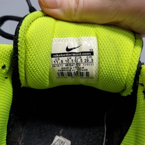 Nike Mogan 3 Zapatos Atléticos Para Hombre Talla 11.5 Negro Verde Volt Gamuza 487947-070 - Imagen 12 de 20