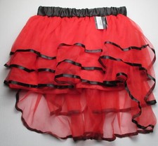 New Women's One Size Imagin8 Halloween Tutu Red Black