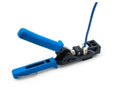 4-Pair Termination Tool for 90 Degree RJ45 Cat5,Cat6,Cat6A Keystone Jacks