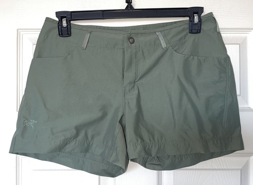 Arc'Teryx Pine Green Outdoor Hiking 4.5" Trekking Shorts Womens sz 10 - 第 1/7 張圖片