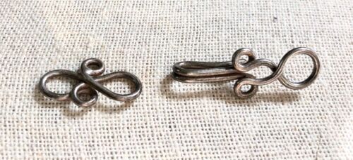 Large Hand Shaped .925 Sterling Silver Hook and Eye Clasp