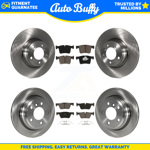 Front & Rear Posi Ceramic Brake Pad & Rotor Kit Sides for