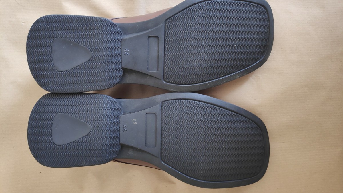 Chaussures Homme CIAK En Cuir Marron - Taille UK 10 (EUR 44) - Bout Carré - Neuves Sans Boîte