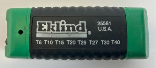 Eklind Torx Fold Up Wrench Key Set 8pc Sizes T8-T40 Comfort Grip USA MADE 25581