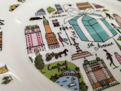 Authentic Tiffany & Co 5th Avenue Dessert Plate Tableware Authentic Tiffany & Co 5th Avenue Dessert Plate Tableware