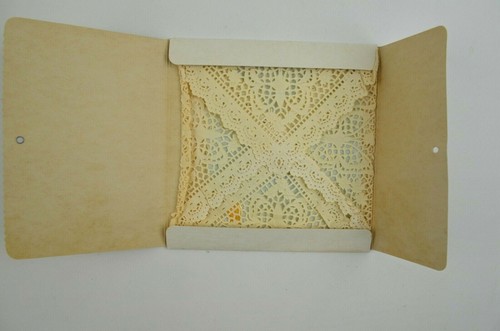 Pañuelo para mujer H. P. Wasson & Co de colección azul con flores blancas bordadas - Imagen 5 de 10