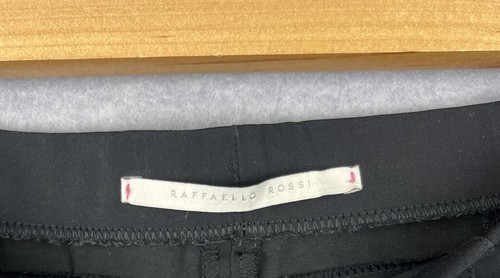 Raffaello Rossi Pants Trousers Black Polyamide Cotton Elastane Size 44 Pull On - Picture 2 of 9