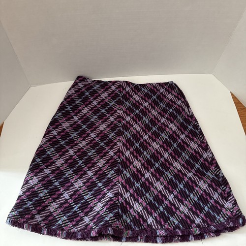 Kate Spade New York karierter Tweed-Rock Plumtree 0 neu ohne Etikett - Bild 2 von 10