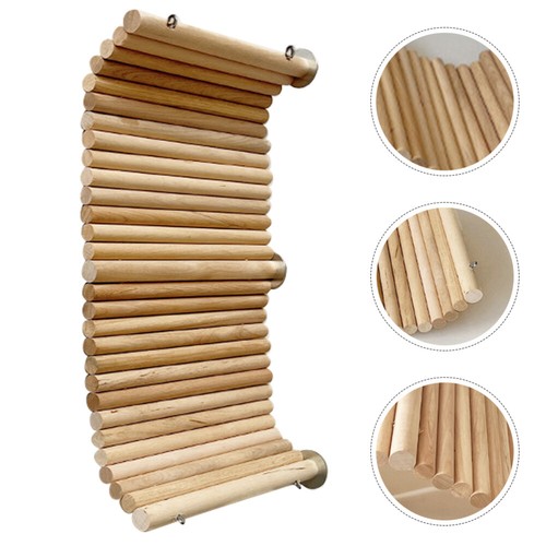 Tablero de madera para hámster conejillo de indias plataforma madera tabla para hámster jaula juguete - Imagen 6 de 12