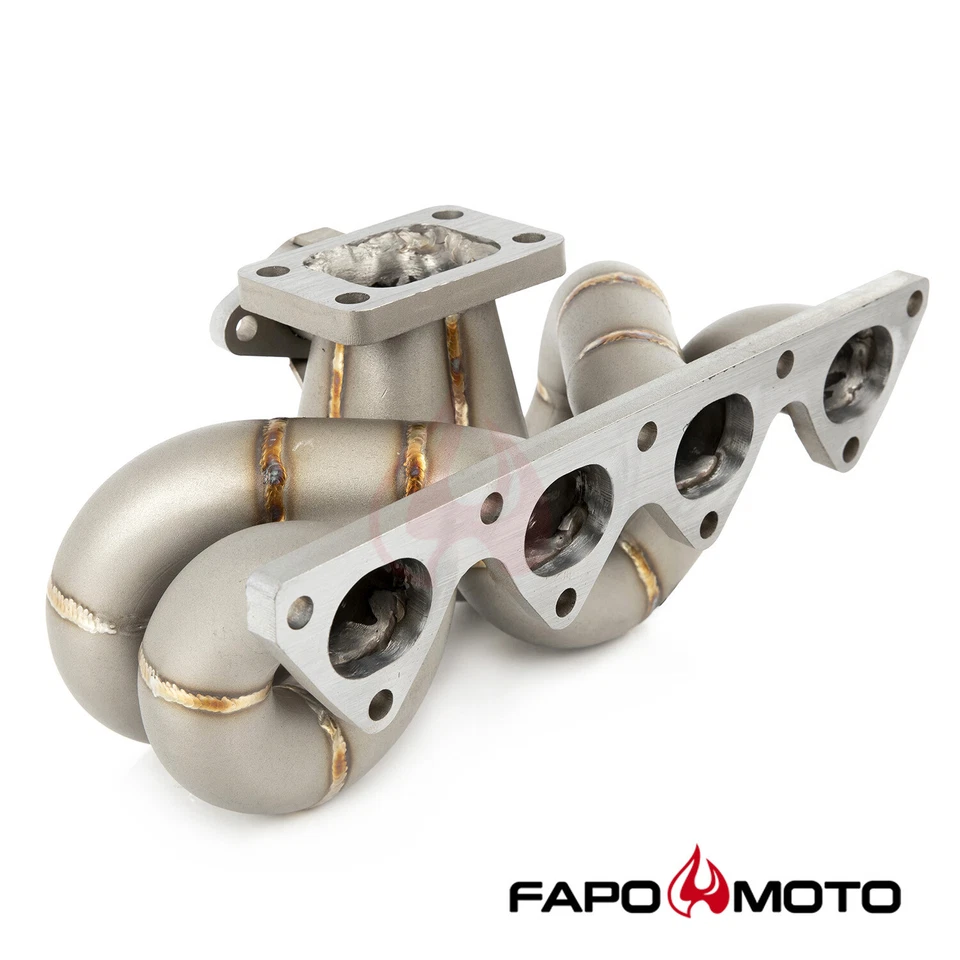 Colector turbo FAPO para Honda Civic Acura Integra B16 B18 DOHC VTEC T3 38 mm WG Foto 3 de 4