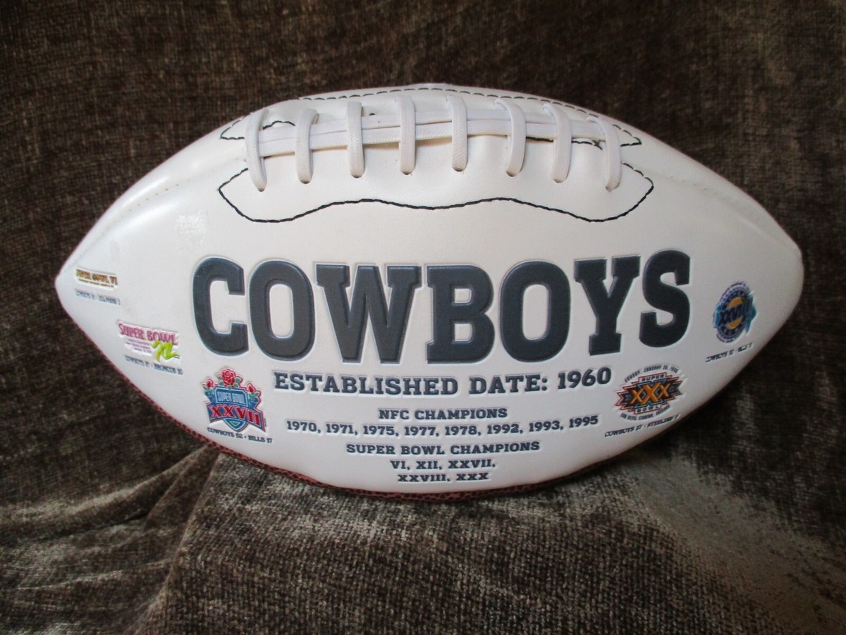 NFLダラス・カウボーイズ サインボール Vintage Dallas Cowboys Super Bowl Championship Football