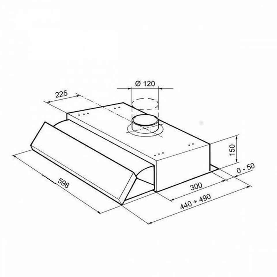 CAPPA CUCINA FABER ESTRAIBILE 152LG FILTRANTE 2 FILTRI inclusi KFAB-15260+F - Immagine 2 di 2