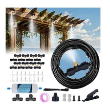 Misters for Outside Patio, 50FT Misting Cooling System with Water Filter 