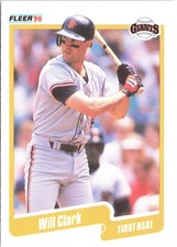 Will Clark 1990 Fleer Canadian #54 San Francisco Giants