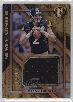 2018 Gold Standard Newly Minted Memorabilia /199 Mason Rudolph Rookie RC 10up