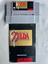 Zelda A Link To The Past Super Nintendo Cartridge And Manual Tested And Working