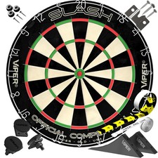 Viper Slash Official Competition Bristle Steel Tip Dartboard, WDF Accredited ...