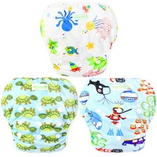 wegreeco Baby  Toddler Snap One Size Adjustable Reusable Swim Diaper Diving