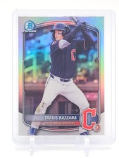 TRAVIS BAZZANA 2025 BOWMAN CHROME DRAFT REFRACTOR ROOKIE #BDC-49 GUARDIANS Q0208