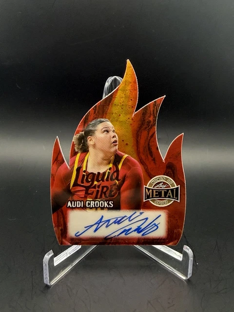 2024 Leaf Metal Women of Sport Audi Crooks LIQUID FIRE AUTO 1/1 ISU Legend 🔥