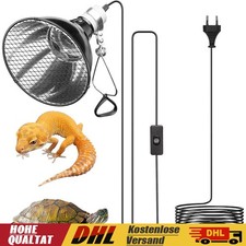 200W Reptilien Terrarium Dome E27 Keramik W&auml;rmelampen Lampenfassung mit Haken DE