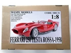 KIT 1:8 FERRARI 250 TESTA ROSSA 1957 - WESPE MODELS  resin kit SBS31