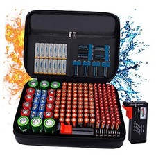 Fireproof Battery Organizer Storage Case Waterproof Explosionproof, Safe Bag
