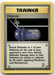 Defender 109/130 Base Set 2 Uncommon Trainer