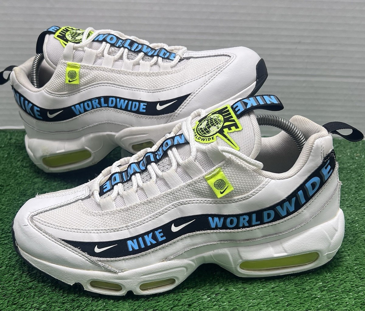 Size 8.5 - Nike Air Max 95 Worldwide Pack - White - A+ Gently Used